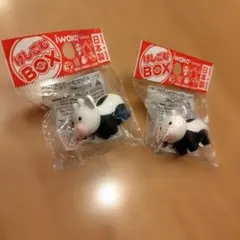 イワコー　おもしろ消しゴム　２個セット　うし