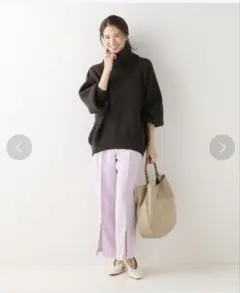 EVERYDAY I LIKE. タートルニット EVERYDAY I LIKE. ニット セーター *クロップドタートルネック