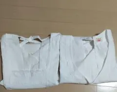 昭和レトロ　白い割烹着 2枚組