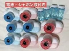 バブルガン　カメラシャボン玉　8個セット ピンク 青　結婚式　カメラ