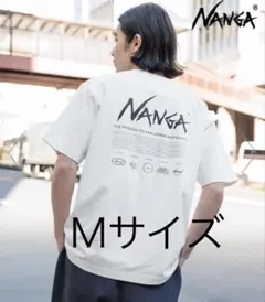 NANGA Tシャツ ホワイト Mt.&Sea別注ヒストリーマルチファンクションのサムネイル