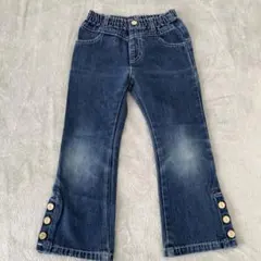 ボタン付きフレアパンツ 105-115
