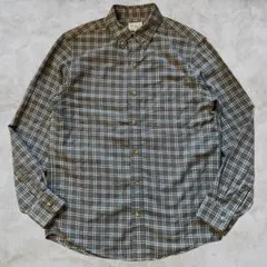 チェック柄 長袖ネルシャツ