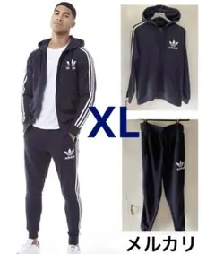 adidas originals 上下 スウェット パーカー パンツ ネイビー紺