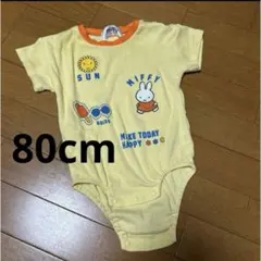 80cm 女の子 半袖 カバーオール ロンパース ミッフィー