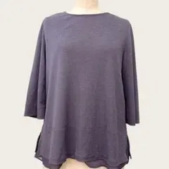 【クリスチャンオジャール】9T/チュニック/パープル/レイヤード/七分袖のサムネイル