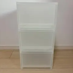 【無印良品】ポリプロピレン　小物収納ケース　大　半透明　3個セット
