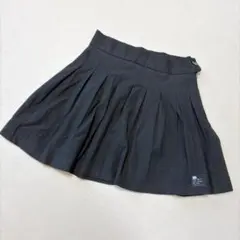 ベルシュカ 無地 プリーツスカート ミニ XS 黒 ポリエステル ブラック XSのサムネイル