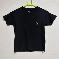Disney ミッキーマウス Tシャツ 黒　UNIQLO 140cm