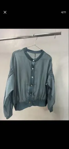 DRESSLAVE ドレスレイブ シアー シャツ 羽織 ブルゾン オーガンジー 