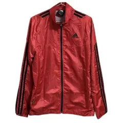 【ほぼ新品】adidas ウィンドブレーカー ランニング ウェア 赤 Mサイズ