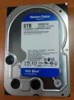 WD Blue 6TB HDD WD60EZAZ 2022/1製造