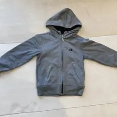 Champion グレー フード付きパーカー 130