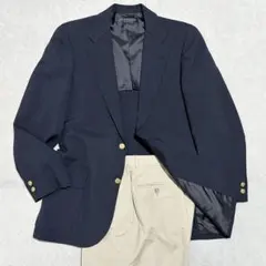 YA6(M)✨ブルックスブラザーズ　紺ブレ　ジャケパン　セットアップ　ネイビー