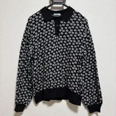 値下げ中⭐︎C.O.L.Z.A 花柄 長袖ニット ポロシャツ