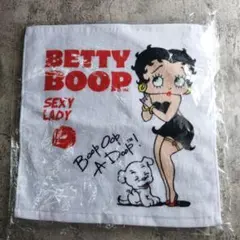 新品BETTYBOOPベティブープハンドタオル 35×35ホワイトキャラクターのサムネイル