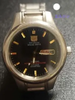 稼働品 ELGIN TITANIUM SOLAR DIAMOND