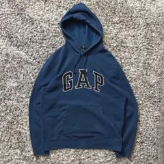 y2k old gap GAP スウェットプルオーバーパーカー　フーディ　ブルーのサムネイル