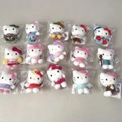 激レア☆ハローキティ☆七福きてぃねこ☆マスコットドール全7体セット
