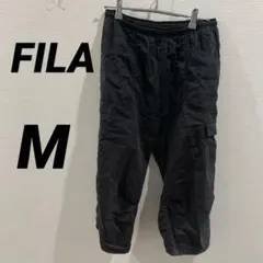 FILA フィラ クロップドカーゴパンツ 7分丈 ブラック イージーパンツのサムネイル