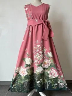 2463 着物 リメイク ドレス ワンピース - メルカリ