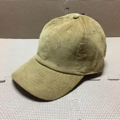新品 ニューハッタンのキャップ コーデュロイのタン