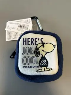 【新品・タグ付き】スヌーピー カラビナ付きミニポーチ “JOE COOL”