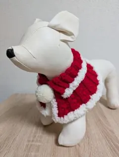 ハンドメイド犬用クリスマスケープ⑮ 少し短め
