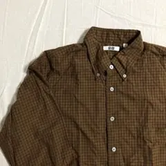 ユニクロU ワイドフィットチェックシャツ（長袖）