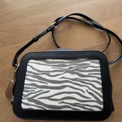 ゼブラ柄ショルダーバッグ