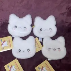 【新品未使用タグ付き】はなまるおばけ ミニフェイスポーチ 4点まとめ売り