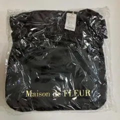 Maison de FLEUR スペシャルダブルリボントートバッグ ブラック