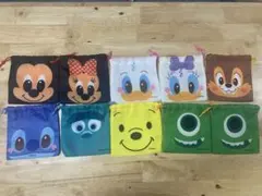 ディズニーキャラクター 巾着袋 10個セット