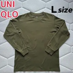 UNIQLO ソフトタッチクルーネックTシャツ　オリーブ