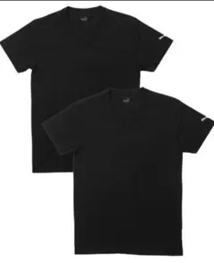 新品☆ PUMA ブラック Vネック Tシャツ 2枚セット 黒
