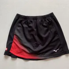 Mizuno ブラック レッド グラデーション スコートM