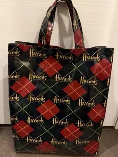 廃盤デザイン ハロッズ Harrods チェック柄 トートバッグのサムネイル