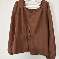 w closet　カットソー　茶色　フリーサイズ　ほぼ未使用品！