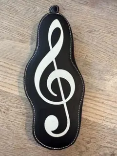 音符デザイン 筆箱 黒