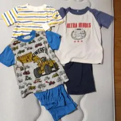 ウルトラヒーローパジャマ2点セット ボーダーTシャツ1枚 110サイズまとめ売り