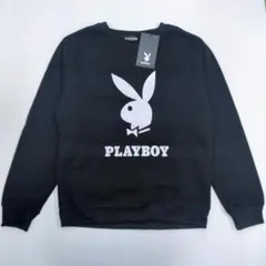 新品タグ付き　黒　うさぎ　プレイボーイ　裏起毛スウェットトレーナー　3Lサイズ
