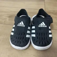 adidas ブラック/ホワイト サンダル