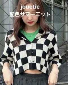 jouetie パターンサマーニットシャツ