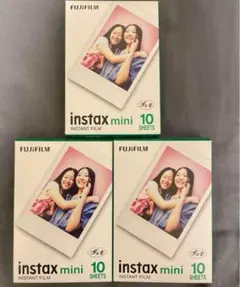 FUJIFILM instax mini インスタントフィルム 10枚入りx3