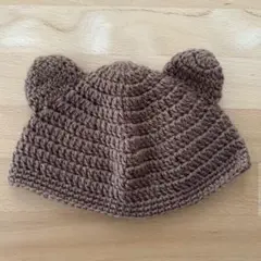 くま耳帽子　ハンドメイド　キッズ