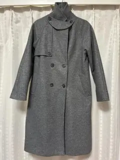 AZUL BY MOUSSY ダブルロングコート グレー Sのサムネイル