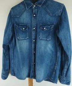 nanouniverse デニムシャツ　ナノユニバース　L