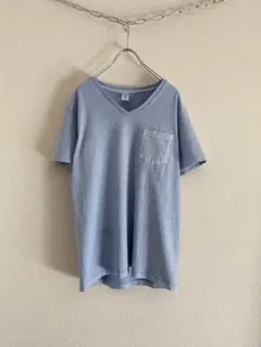 USA製 Vネック ポケット Tシャツ Velva Sheen US古着 無地