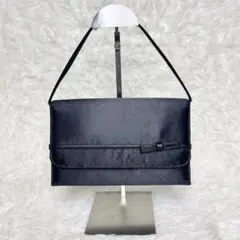 美品【フォーマルバッグ】ブラック 冠婚葬祭 リボンデザイン