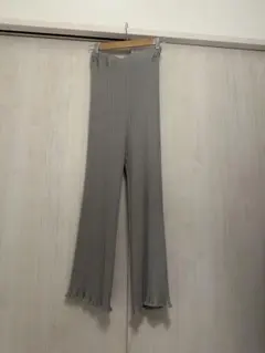 AS KNOW AS PINKY アズノウアズピンキー ニットフレアパンツ
